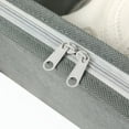 thumbnail image 3 of TELOLY Shoe Boxes Anti-Mold Nonwoven Shoe Boxes Effortless ZiPPer Action Shoe Boxes Clear Plastic Stackable Style4, 3 of 4