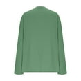 thumbnail image 6 of Women's Shirt Long Sleeve Crew Neck Soft Basic Knit Tops Loose Fit Pullover Lightweight Trendy Fall Tee Shirts Outfits (L, Army Green), 6 of 7