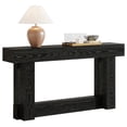 thumbnail image 4 of Fnova 63" Farmhouse Console Table, 2-Tier Wooden Narrow Entryway Table, Long Sofa Table for Living Room, Entrance, Hallway, 4 of 5