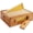 Yellow, variant on Honey Keeper Medium Super Brood Box with Window, 100% Beeswax Coated Beehive Kit with 10 Wooden Frames and Waxed Foundations for Langstroth Beekeeping