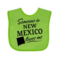 Inktastic Someone in New Mexico Loves Me Boys or Girls Baby Bib