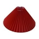 thumbnail image 2 of Pantalla de lámpara de mesa plisada, cubierta de luz, decoración del hogar, cubierta de lámpara de escritorio de repuesto para restaurante, comedor, Rojo, 2 of 10