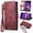 Red, variant on ETFAST Wallet Leather Phone Case For Motorola MOTO G Stylus G Power G Play Edge 50 E13 E53 G84 G73 G72 G72 G71 G62 G60 G54 G53 52 G51 G42 G34 G32 G31 G24 G23 G22 G14 G04  Multi Card Zipper Phone case