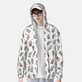 thumbnail image 4 of Haiem Milk Tea UPF 50+ Fishing Shirts for Men Long Sleeve UV Sun Protection Hoodie Non-Mask Outdoor Hiking Shirts, 4 of 9