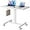 White, variant on Mobile Standing Desk, Small Teacher Standing Rolling Desk, Portable Laptop Desk with Lockable Wheels, Computer Workstations, Adjustable Height, Black
