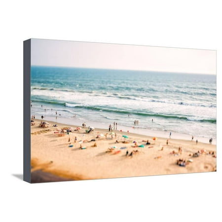 Beach on the Indian Ocean. India (Tilt Shift Lens). Stretched Canvas Print Wall Art By Andrey