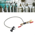 thumbnail image 3 of Adaptador de Recarga de Cilindro de CO2 Con Manguera, 2 Válvulas de Encendido/Apaguado, Manguera de 24-36 Pulgadas, SE Adapta A Tanques de CO2 CGA320, SE Utiliza, 3 of 7