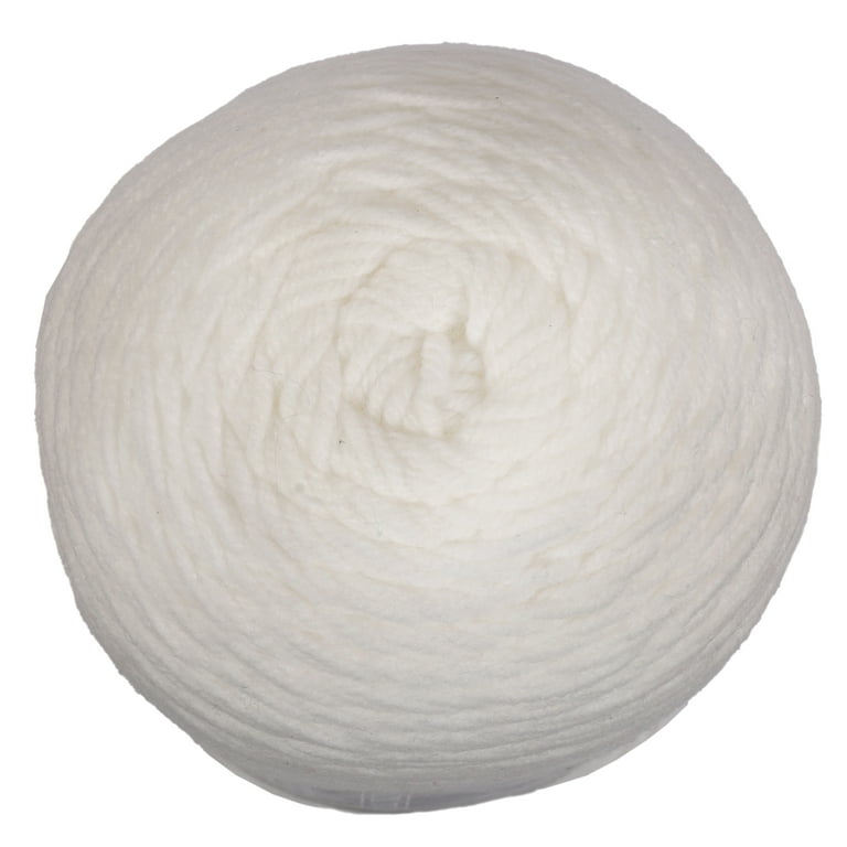 Mainstays Medium Acrylic White Yarn, 7 Oz 397 Yards 
