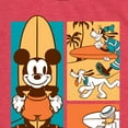 thumbnail image 3 of Disney - Mickey & Friends - Mickey Pluto & Daffy Duck Beach Day Surfing - Toddler And Youth Short Sleeve Graphic T-Shirt, 3 of 5