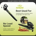 thumbnail image 4 of Sun Joe Electric All Purpose Leaf Blower, 6 Amp Motor, 155 MPH Air Speed, Black, SBJ597E, 4 of 9