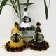 thumbnail image 3 of KAKOWELY gorros puntiagudos con pompones para cumpleaños, decoración para fiestas (dorado, plateado y negro), 3 of 5