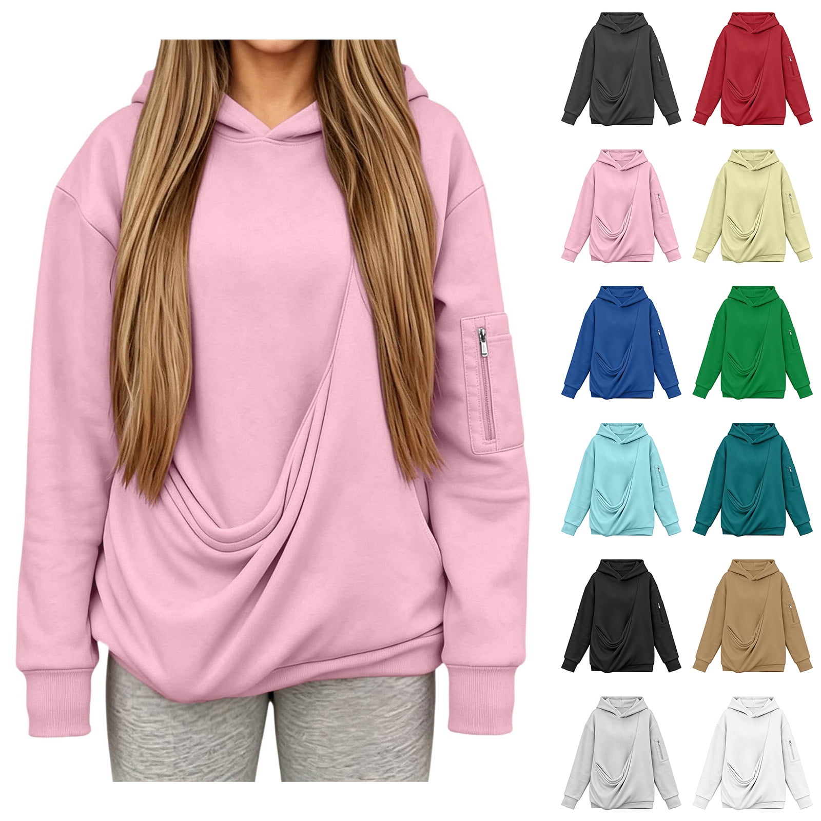 Women s Cat Pouch Hoodie Pet Carriers Pocket Sweatshirt Pullover Sweatshirt Fall Winter Clothes Size S-3XL