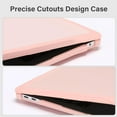 thumbnail image 3 of Compatible with MacBook Air 13 inch Case 2022 2021 2020 2019 2018 A2337 M1 A2179 A1932, Soft TPU Bumper Anti-Fingerprint Plastic Hard Case&Keyboard Cover for MacBook Air 13.3, Pink, 3 of 4