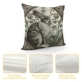 thumbnail image 4 of JRXY Lumbar Pillow Cover, Forest Rabbit Floral Art Nouveau Pillow Cover Pillowcase Cushion case for Sofa Couch Bedroom car Living Room, Multicolor White, 4 of 5