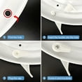 thumbnail image 5 of Uxcell 3mm Ceiling Lampshade Clips Fixed Buckle Light Fixture Accessories White 15 Pair, 5 of 6