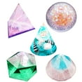 thumbnail image 4 of 43 piezas de moldes de fundición de resina para manualidades, accesorios para hacer conos piramidales, 4 of 7