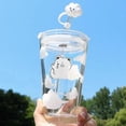 thumbnail image 1 of Botella de agua de vidrio de 480 ml con pajita (juego de 2) - HUOGUO, 1 of 5