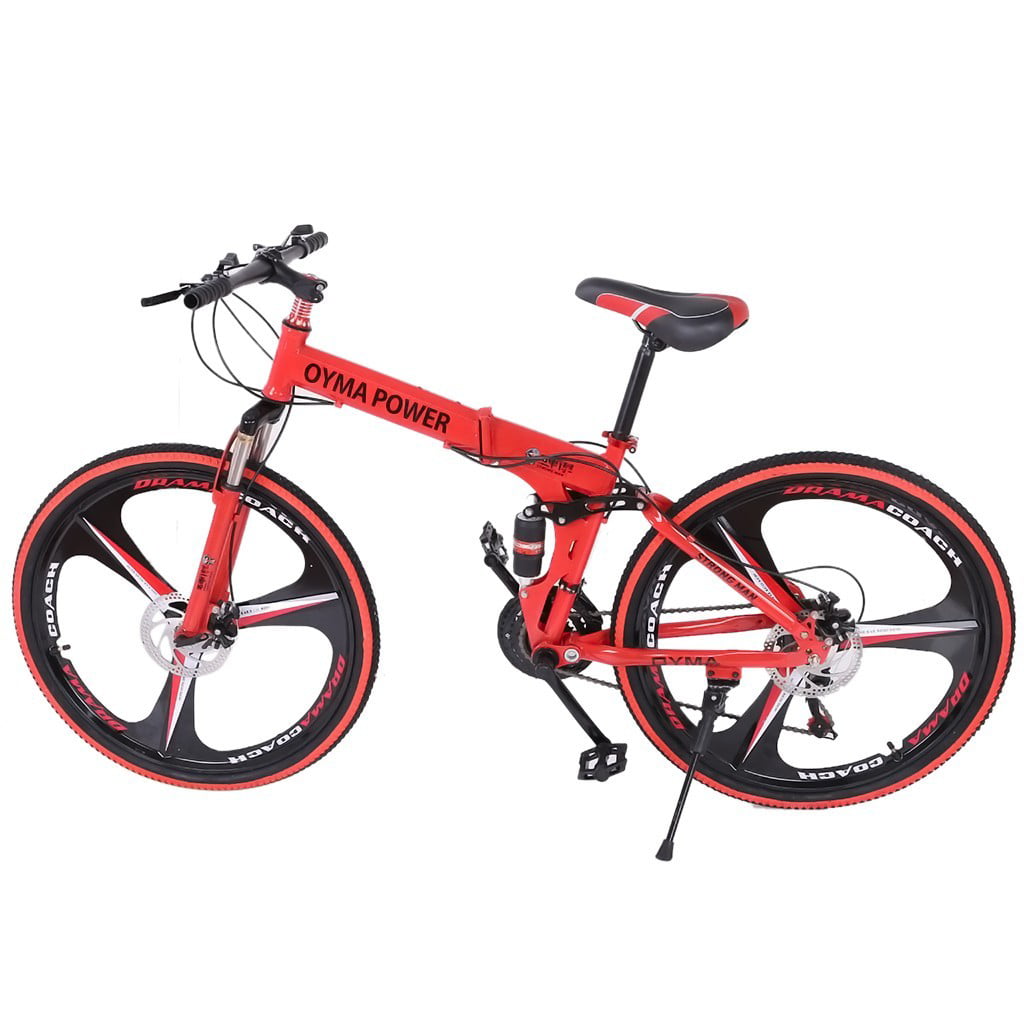 Details about   Red Color 26" 21 Speed Mountain Bike Bicycle Disc Brake Dual Suspension