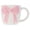 Pink Bow, variant on Bow Mug, White and Pink, 4" Tall, Mother's Day by Way To Celebrate