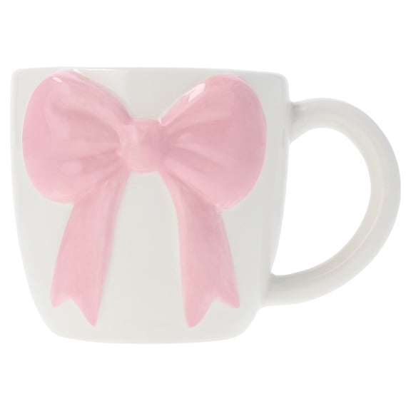 Bow Mug, Pink and White, Mother's Day by Way To Celebrate