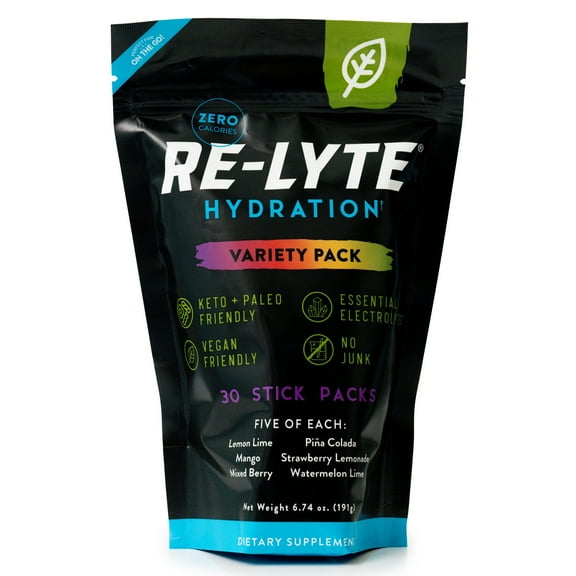 Redmond Re-Lyte® Hydration Drink Mix (Variety) 30 Stick Packs