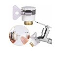 thumbnail image 2 of 2pcs Universal Bath Faucet to Garden Hose Adapter, 1/2 Inch and 3/4 Inch 2-in-1 Female Slotted Adapter, 2 of 3