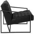 thumbnail image 6 of Emma + Oliver Black LeatherSoft Tufted Lounge Chair, 6 of 7
