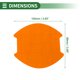 thumbnail image 2 of Calcomanía de copa para manija de puerta de auto 3D universal Unique Bargains, anti-rasguños, naranja, 4 piezas 99x100mm, 2 of 6