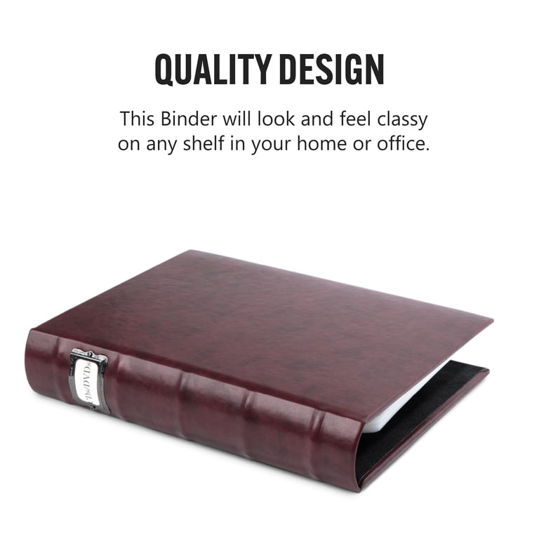 Bellagio-Italia CD/DVD Storage Binder - Corona Vino - Leather - 48