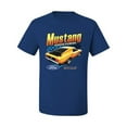 thumbnail image 2 of Wild Bobby Ford Yellow Mustang Horsepower Cars and Trucks Men Graphic Tee, Royal, 4X-Large, 2 of 6