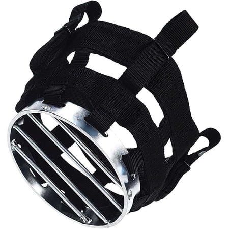 Clip-On Cribbing Muzzle - Equine Supplies for Cribbing & Biting Prevention, Effective Horse Muzzle for Anti Chew - Allows Natural Grazing and Drinking Habits - Horse Size