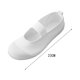 thumbnail image 5 of Zapatos de lona para niños, zapatos de ballet para interiores, antideslizantes, simples, con correa elástica, color blanco 23.5 perfke Zapatillas de lona, 5 of 9