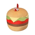 thumbnail image 4 of Cojín para silla, muñeco de peluche de pollito y hamburguesa, juguete de peluche de pollo y hamburguesa Multicolor, productos de comida bonitos para, 4 of 9