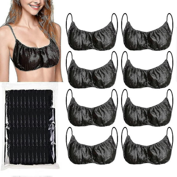50pcs Disposable Bra For Spray Tan, Disposable Spa Salon Top Garment Underwear, Spray Tanning Brassieres Lingerie, Individually Pack