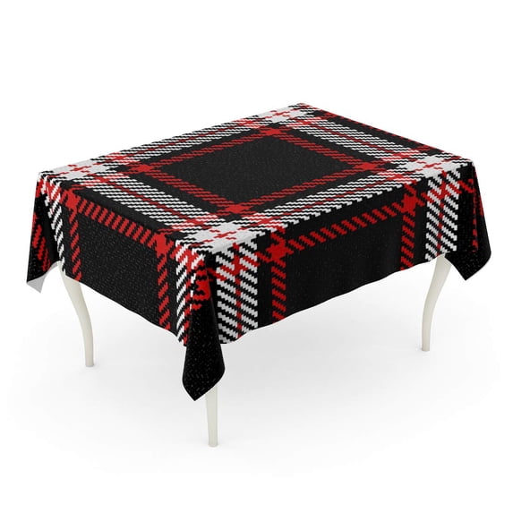 LADDKE Colorful Lumberjack Pattern Hipster Tartan and Buffalo Check Plaid Tablecloth Table Desk Cover Home Party Decor 60x104 inch