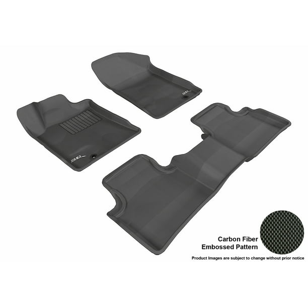 3D MAXpider 20092014 Nissan Maxima Front & Second Row Set All Weather Floor Liners in Black
