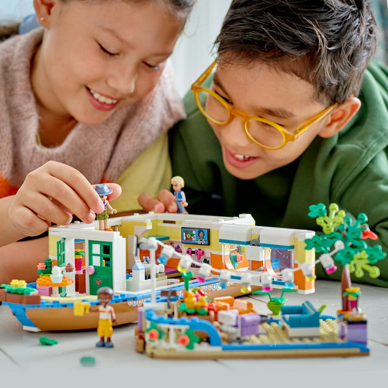 LEGO 41702 Friends La Péniche, Jouet Bateau pour Enfants dès 7 Ans