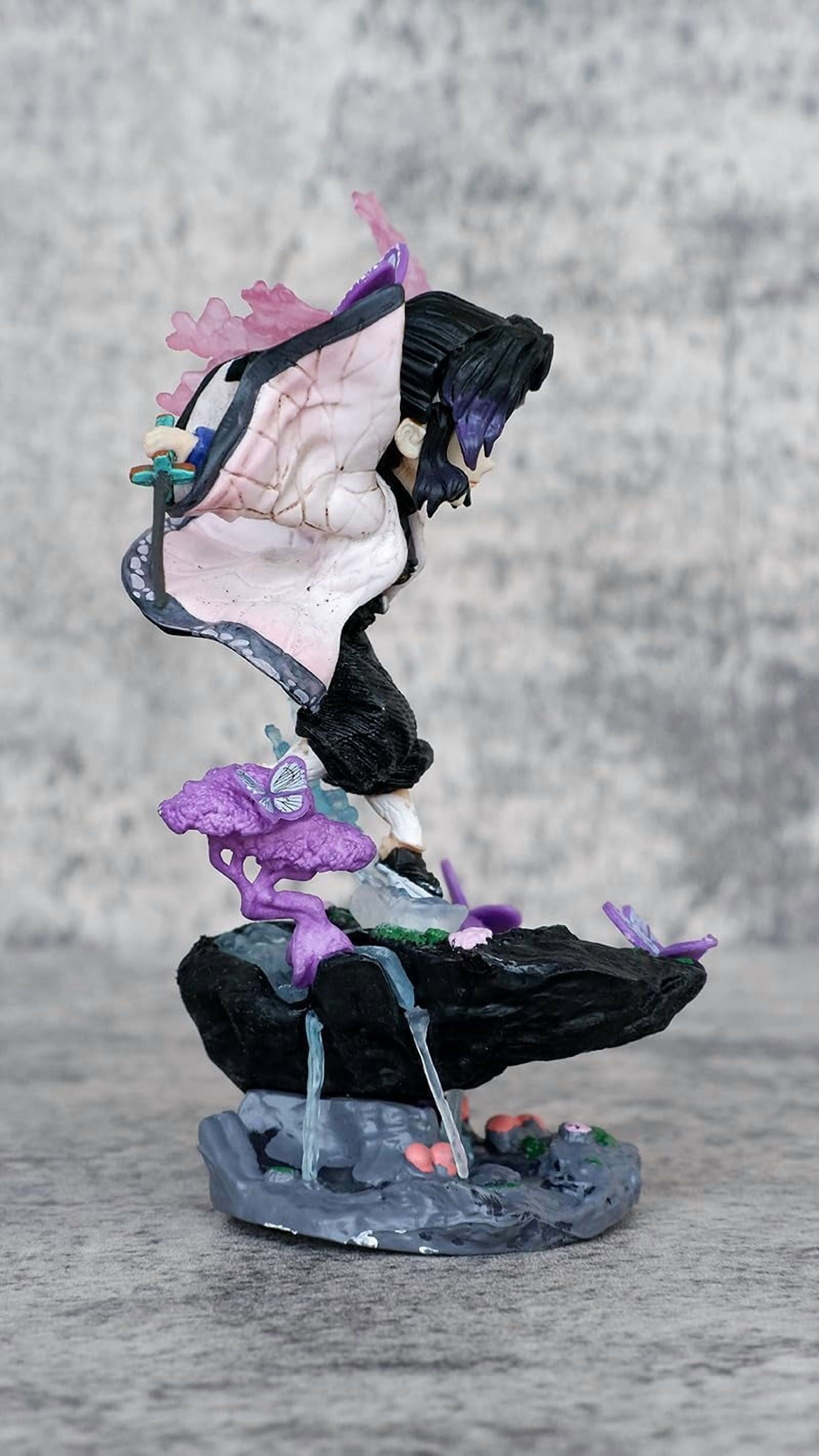 New Tanjirou, Nezuko Figure Statues 10cm/3.9inch PVC Character Figurine Cosplay Action Figures Model Collectible Anime Ornament (Kochou Shinobu)