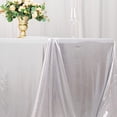 thumbnail image 4 of BalsaCircle 90x132 in Silver Sequin Dots Polyester Rectangle Tablecloth Party Events Reception Decorations Supplies, 4 of 8