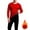 Red, variant on TKKCS Mens Fleece Lined Thermal Underwear Set Crew Neck Long Johns Top and Bottom Casual Soft Warm Winter Cold Weather Base Layer Set Dark Gray XL