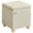 Summer Sand, variant on SONGMICS Square Storage Ottoman, Foot Stool Footrest, Ottoman Cube with Hinged Lid, 16.9 x 16.9 x 18.1 Inches, Linen-Look Fabric, Slate Gray
