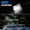 thumbnail image 6 of 12 Inch Stern Light Bimini Top Anchor Light, LED Pontoon Navigation Lights Waterproof IP67, 3 NM Visibility White Fold Down Rear Boat Lights for Jon Boat, Small Boats, Fishing Boats (12~24V), 6 of 13