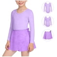 thumbnail image 5 of Favoffer Big Kids Girls Set Fall Heart Print Dancewear Long Sleeve Sequin Dress Set Cute Casual Outfit for Daily Home Party Outdoor Sizes 3-12Y, 5 of 8