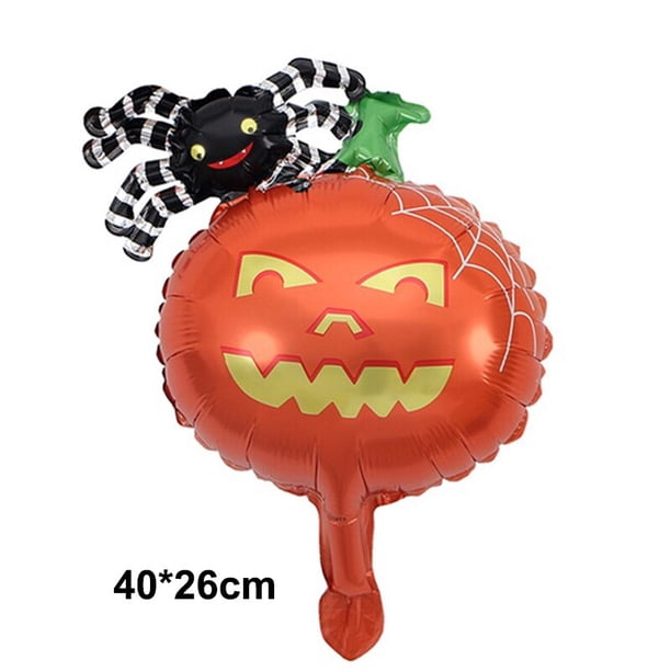 Globos de aluminio de araña para Halloween, suministros de decoración de arañas negras para fiesta de Halloween, juguetes para niños