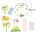 thumbnail image 3 of Conjunto de decoración de pastel de dinosaurio de dibujos animados para niños, suministros de fiesta de cumpleaños, recuerdo de Baby Shower, 3 of 5