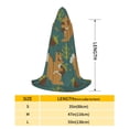 thumbnail image 2 of Honeii Knitted Woodland Squirrel Print Poncho Cape, Cloak Coat, Snuggly Hooded Wearable Blanket, Hooded Cape For Teenagers,Halloween Costumes-Large, 2 of 7
