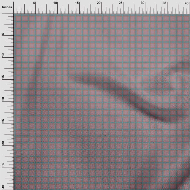 oneOone Cotton Silk Fabric Tartan Check Decor Fabric Printed BTY 42 Inch Wide