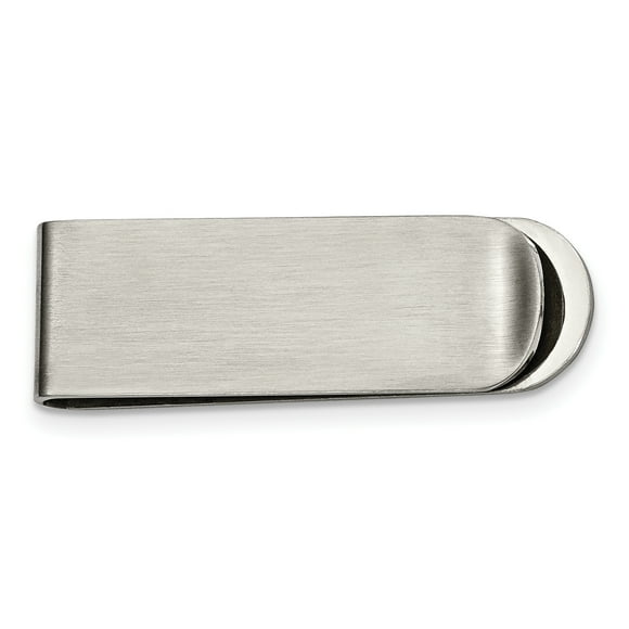 Mens Chisel Money Clip in Stainless Steel