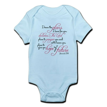 

CafePress - Jeremiah 29:11 - For I Know The Plans I Have For Y - Baby Light Bodysuit