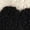 Black, variant on Women's soft fleece casual jacket with heart print